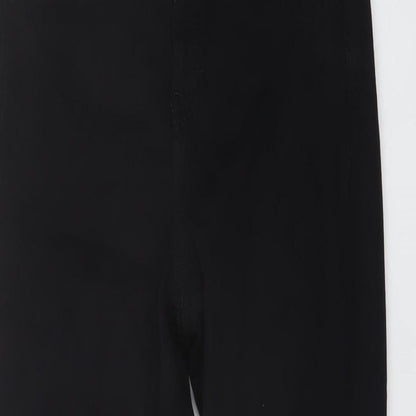 Topshop Womens Black Cotton Skinny Jeans Size 28 in L26 in Regular Button