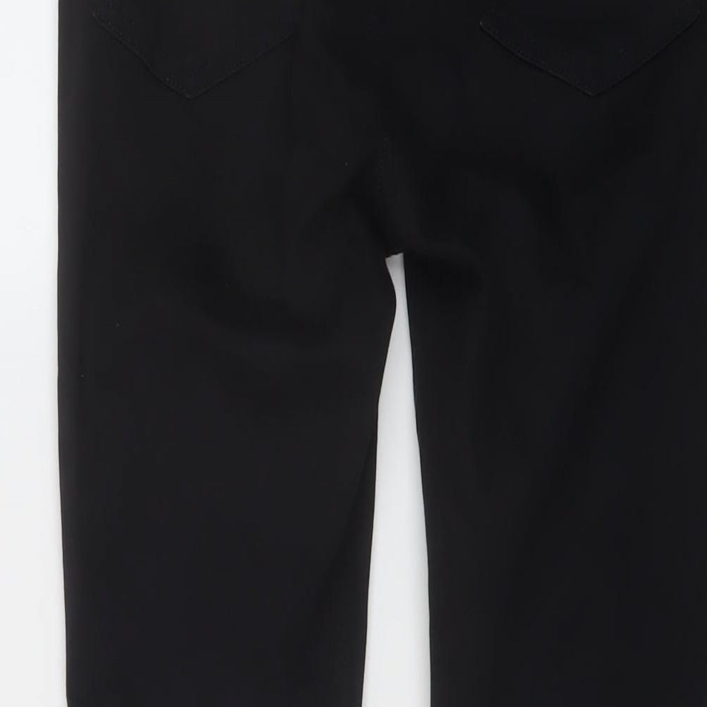 Topshop Womens Black Cotton Skinny Jeans Size 28 in L26 in Regular Button