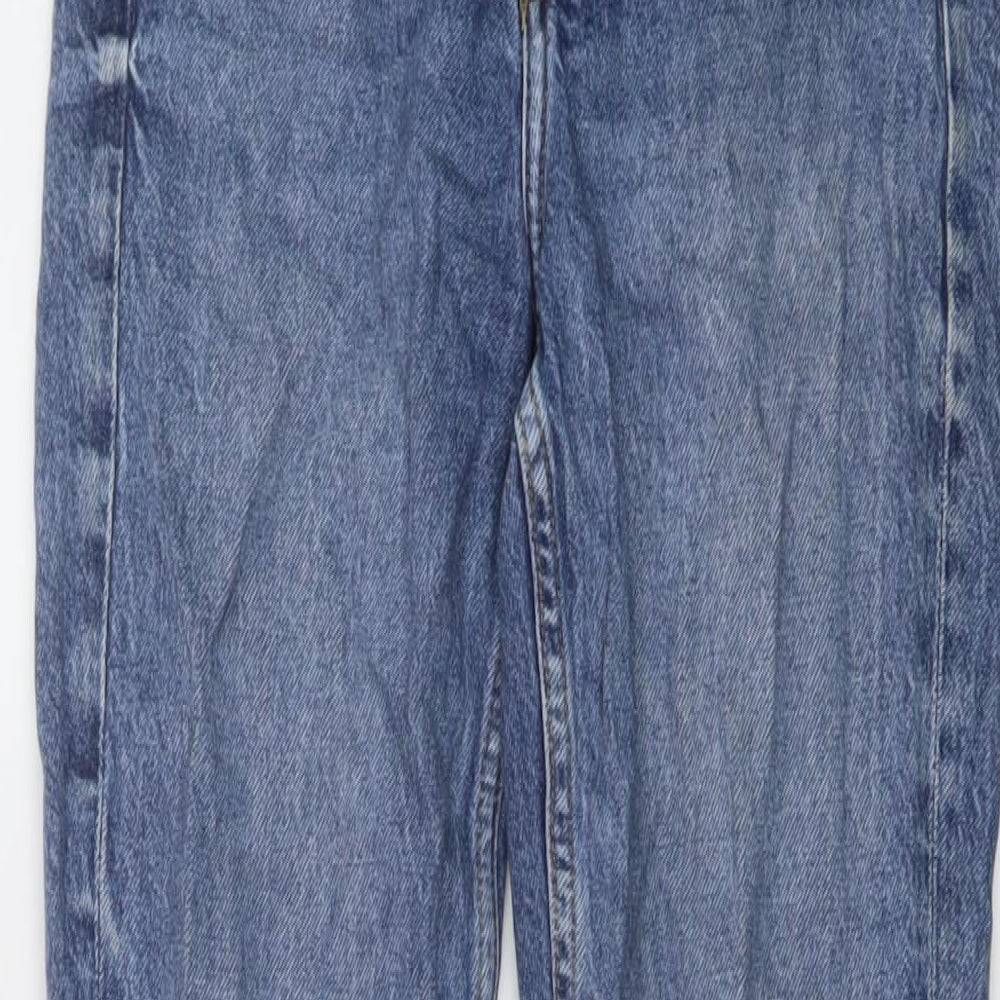 Womens UK Size 4 H&M Slim Fit Straight Blue Jeans