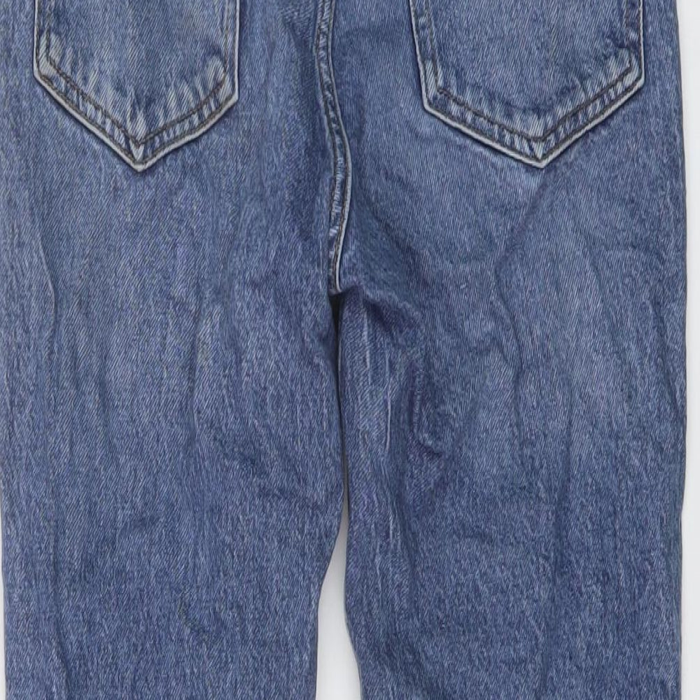 Womens UK Size 4 H&M Slim Fit Straight Blue Jeans