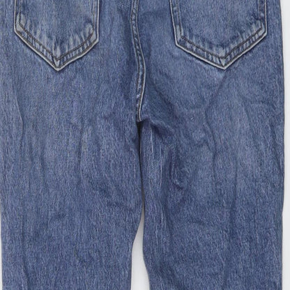 Womens UK Size 4 H&M Slim Fit Straight Blue Jeans