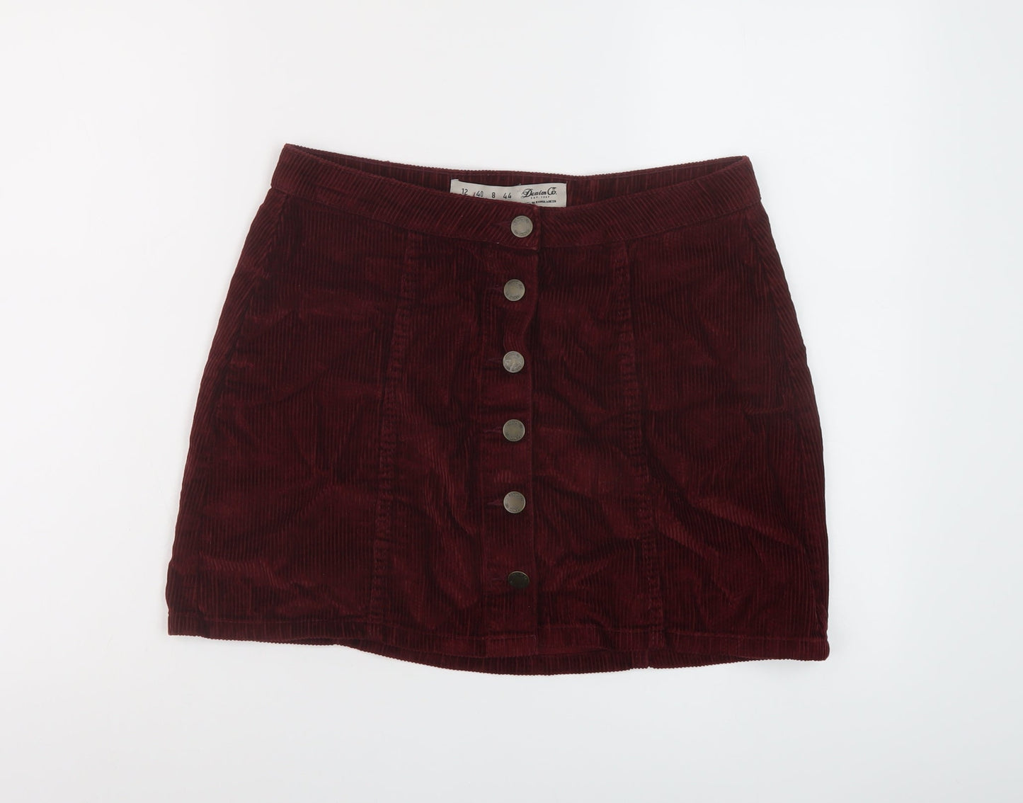 Womens UK Size 12 Denim & Co. Mini Corduroy Skirt