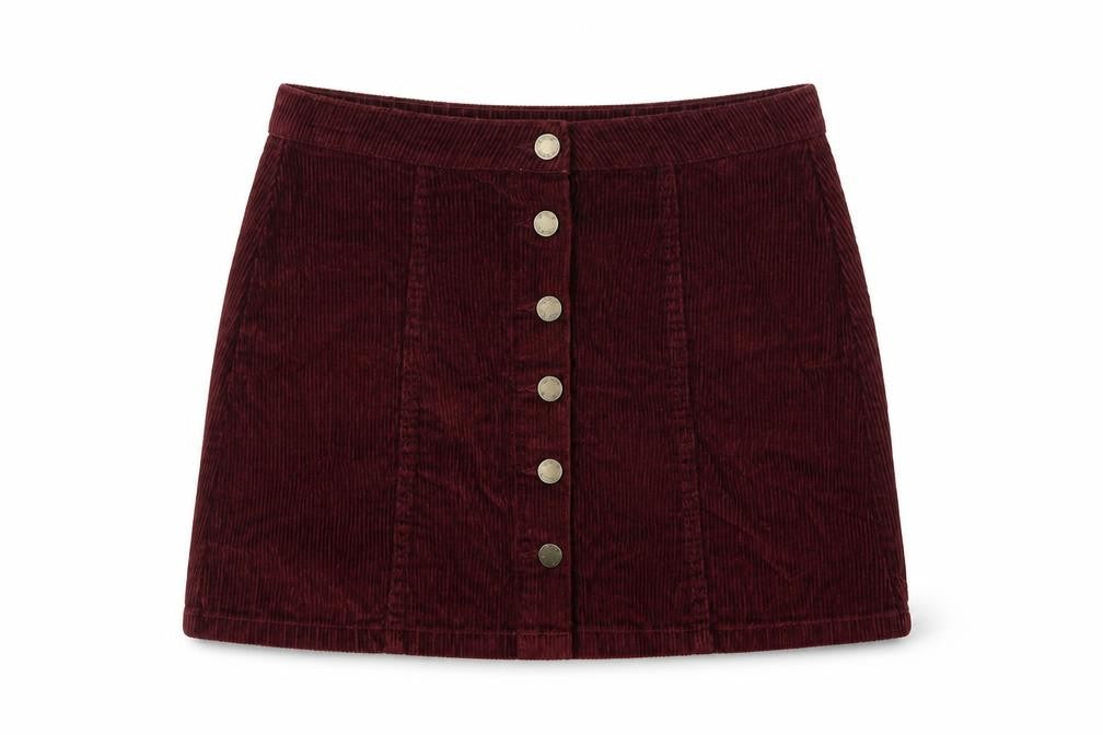 Womens UK Size 12 Denim & Co. Mini Corduroy Skirt