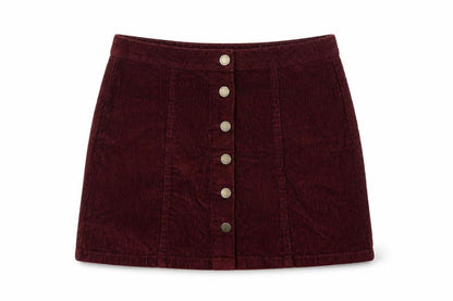 Womens UK Size 12 Denim & Co. Mini Corduroy Skirt