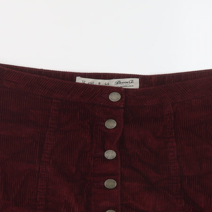 Womens UK Size 12 Denim & Co. Mini Corduroy Skirt