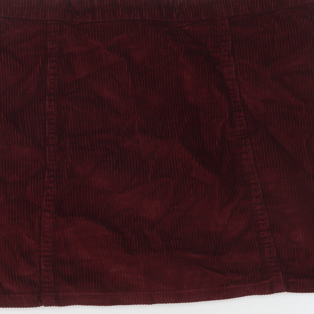 Womens UK Size 12 Denim & Co. Mini Corduroy Skirt