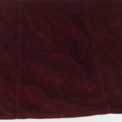 Womens UK Size 12 Denim & Co. Mini Corduroy Skirt
