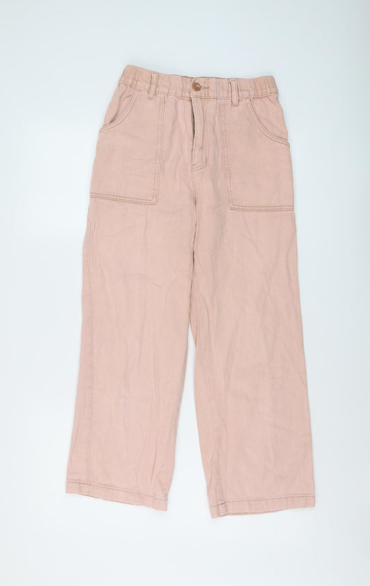 Urban Outfitters Womens Pink Cotton Mom Jeans Size S L25 in Regular Button