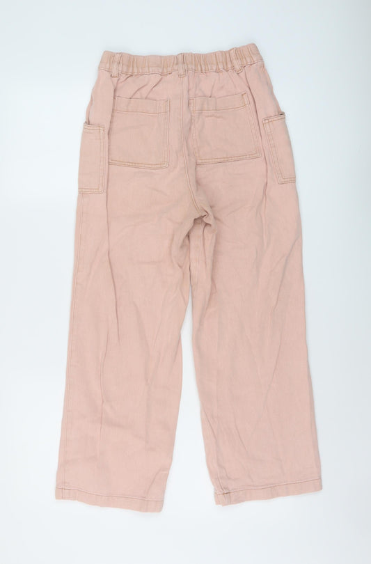 Urban Outfitters Womens Pink Cotton Mom Jeans Size S L25 in Regular Button