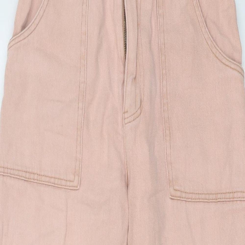 Urban Outfitters Womens Pink Cotton Mom Jeans Size S L25 in Regular Button