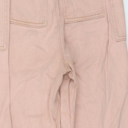 Urban Outfitters Womens Pink Cotton Mom Jeans Size S L25 in Regular Button