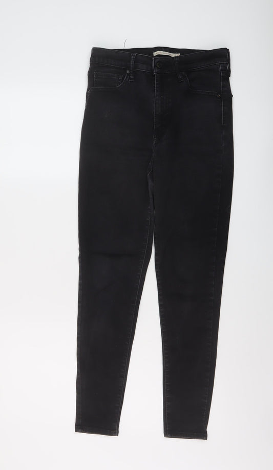 Levi's Womens Black Cotton Skinny Jeans Size 28 in L32 in Regular Button