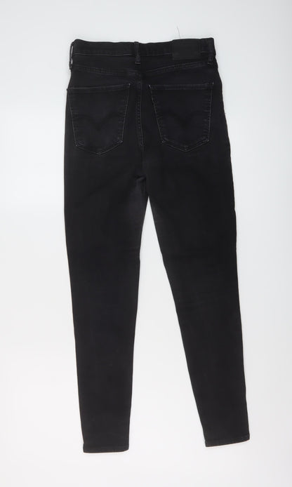Levi's Womens Black Cotton Skinny Jeans Size 28 in L32 in Regular Button