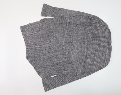 Lifestyle Womens Grey Round Neck Viscose Pullover Jumper Size 14