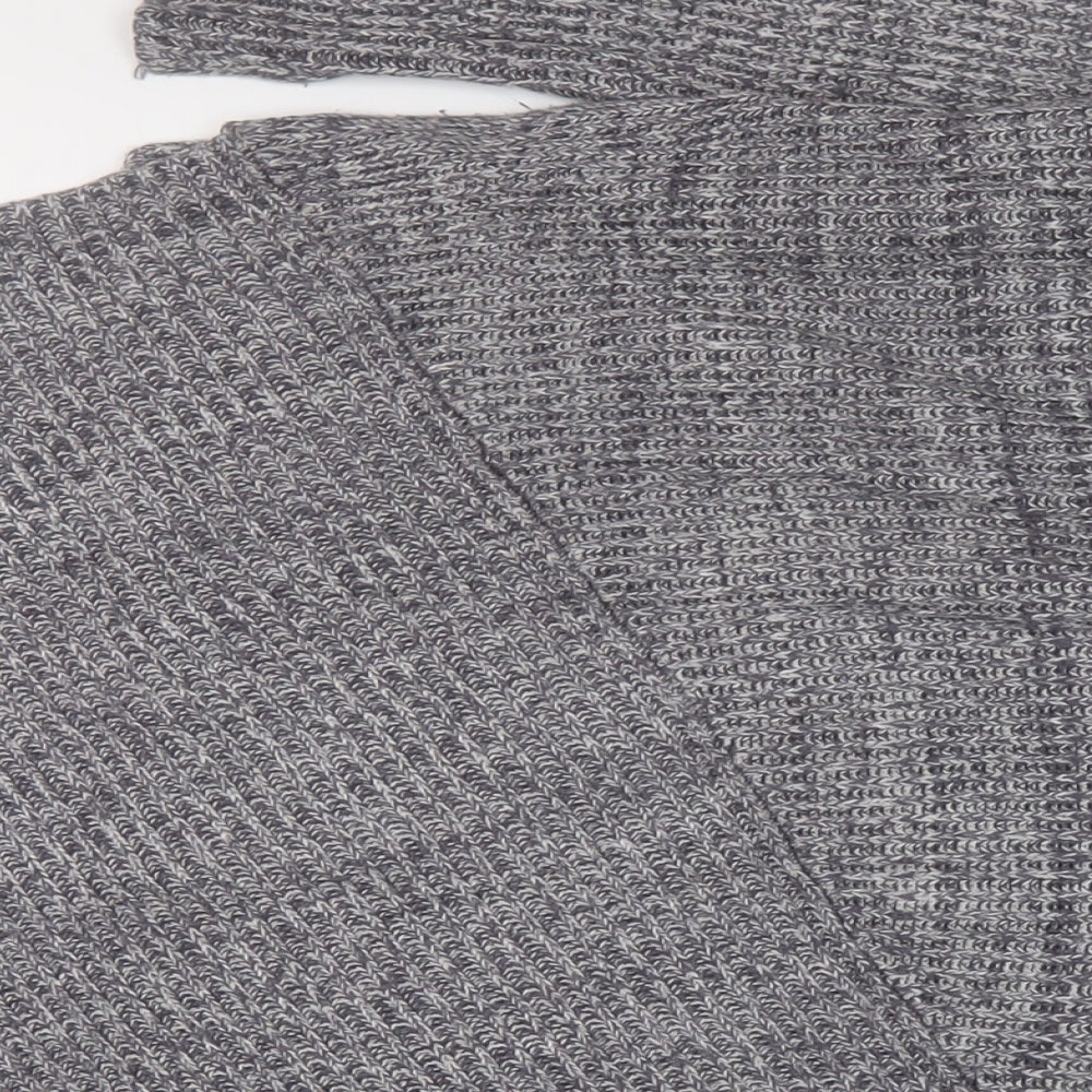 Lifestyle Womens Grey Round Neck Viscose Pullover Jumper Size 14