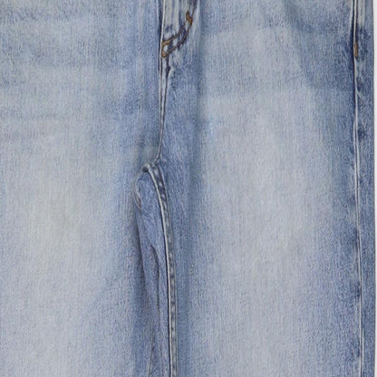 COS Mens Blue Cotton Straight Jeans Size 32 in L30 in Regular Button