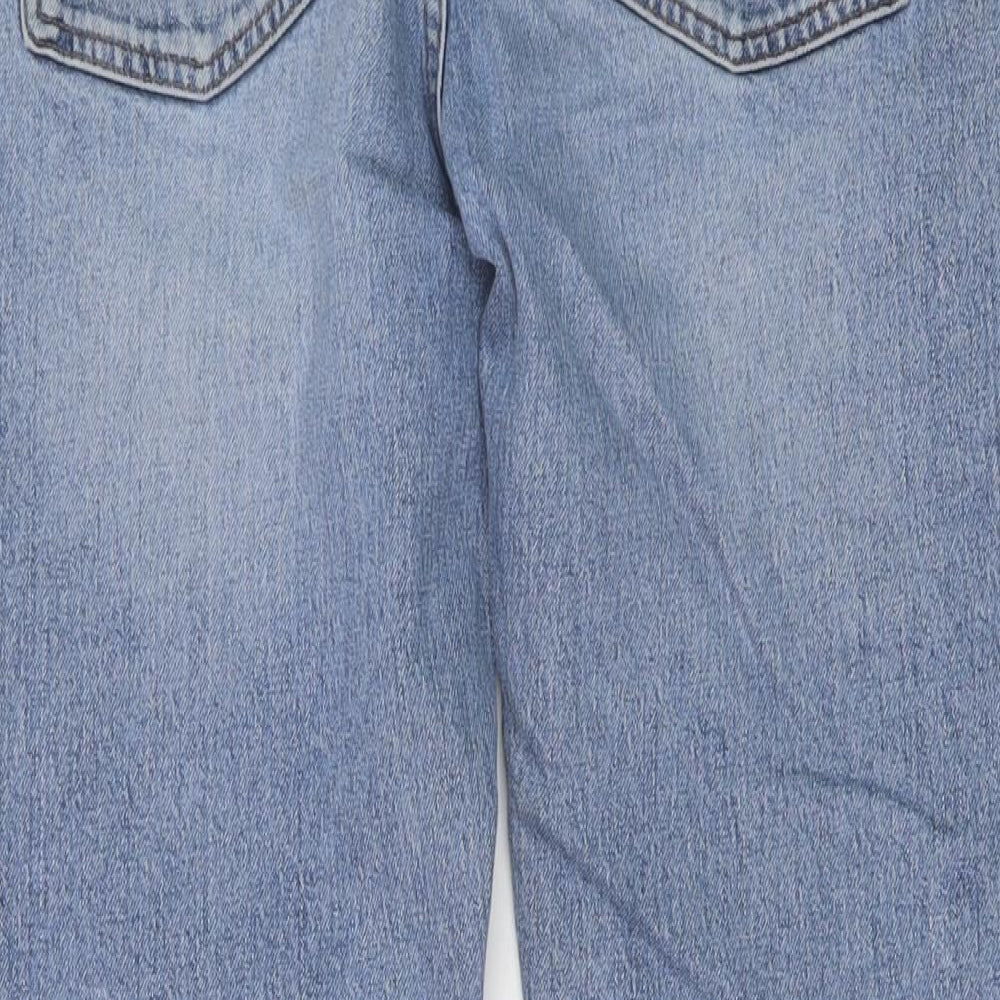 COS Mens Blue Cotton Straight Jeans Size 32 in L30 in Regular Button