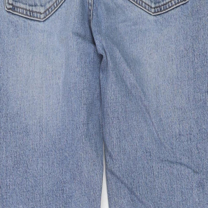COS Mens Blue Cotton Straight Jeans Size 32 in L30 in Regular Button