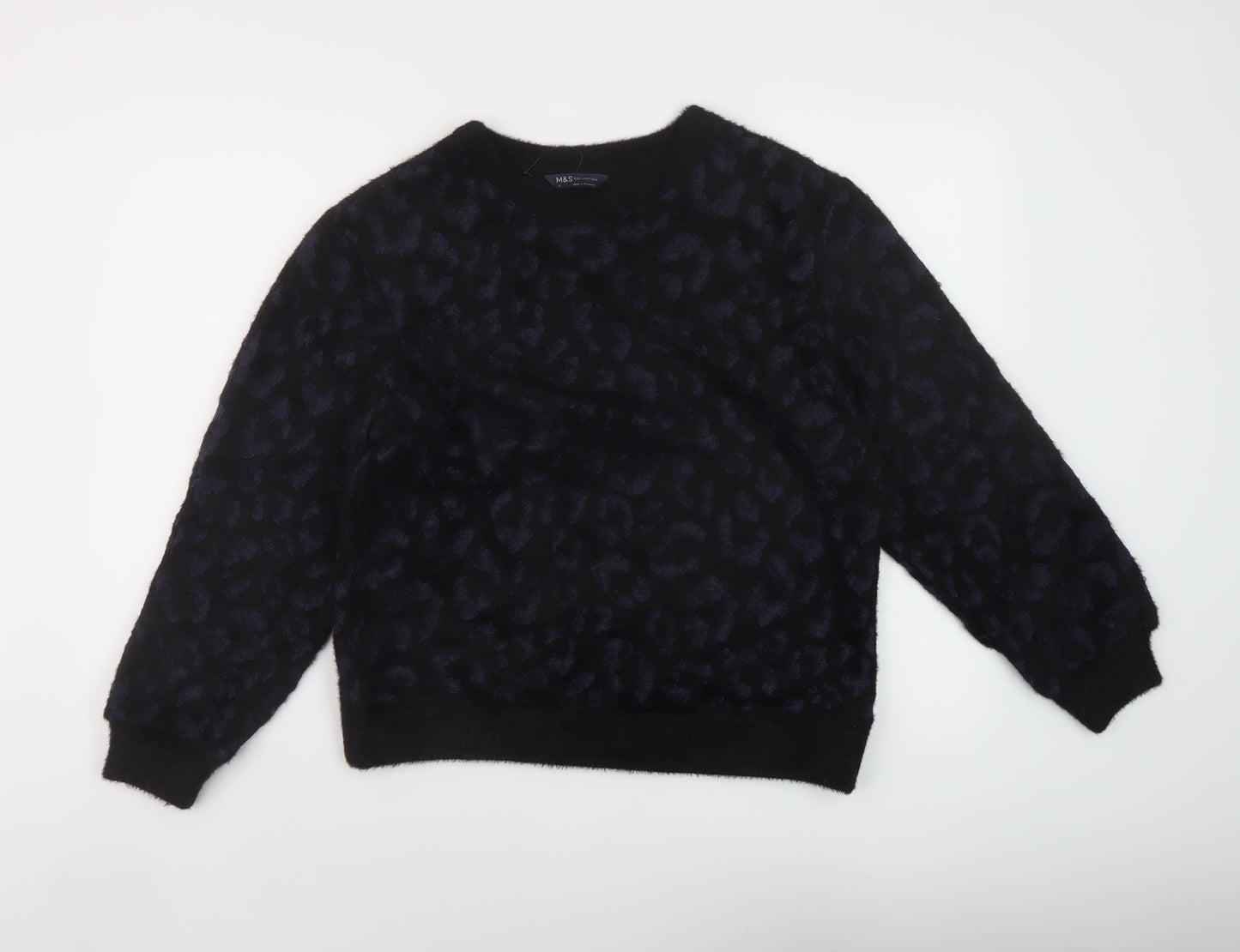 Womens UK Size S Marks and Spencer Black Pullover Jumper
