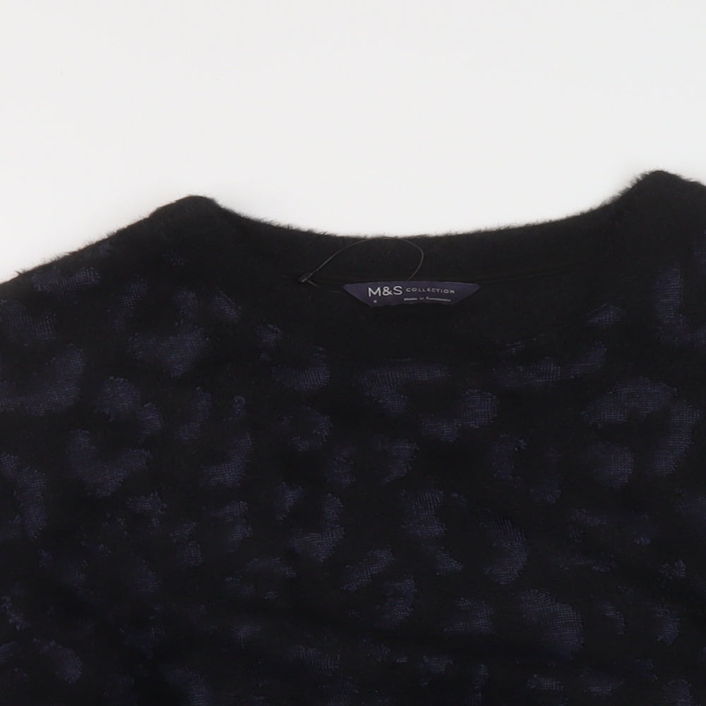 Womens UK Size S Marks and Spencer Black Pullover Jumper