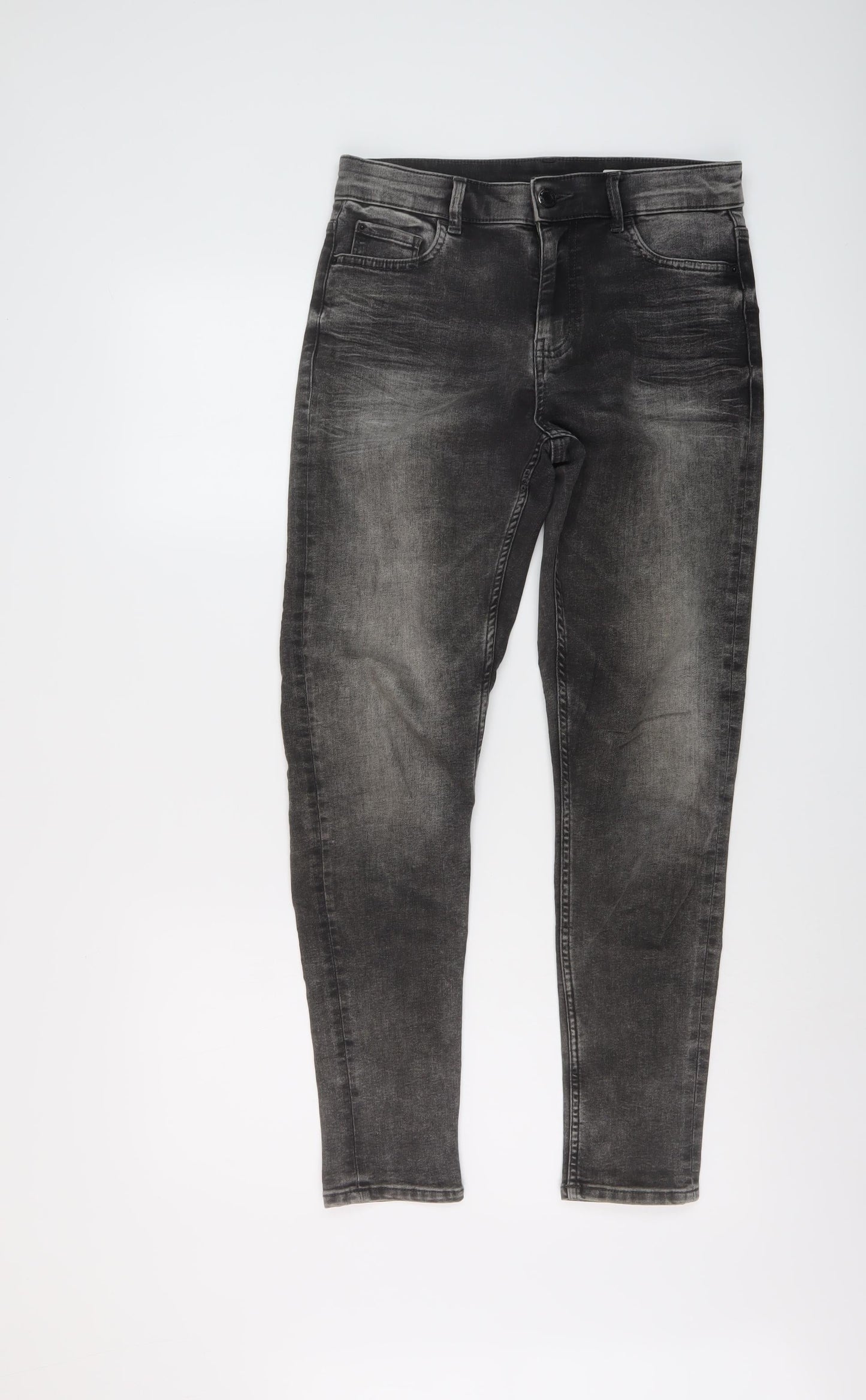 Womens UK Size 10 Marks and Spencer Regular Fit Skinny Green Jeans