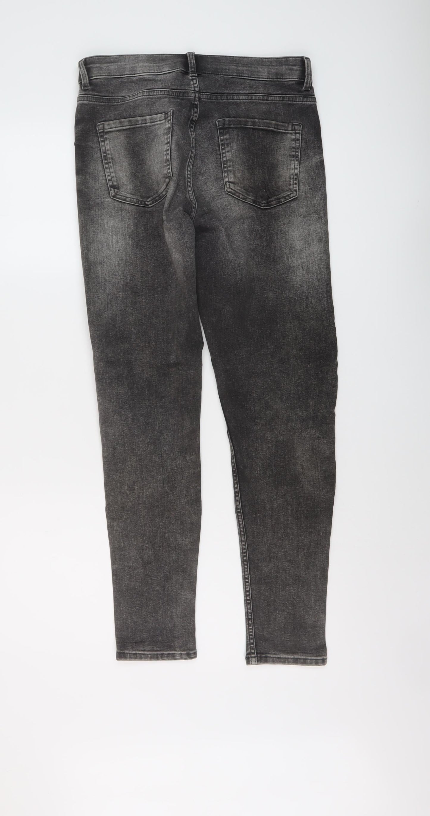 Womens UK Size 10 Marks and Spencer Regular Fit Skinny Green Jeans