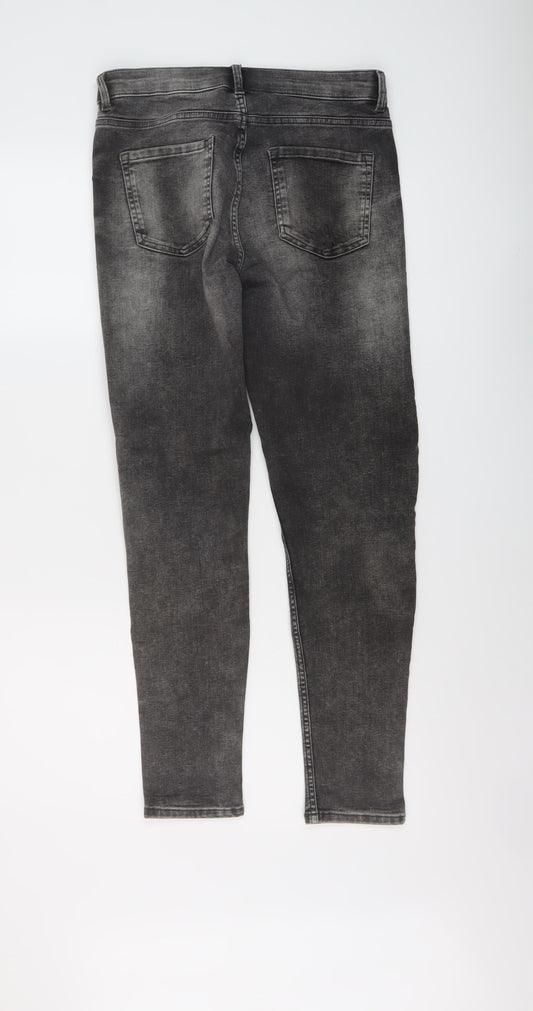 Womens UK Size 10 Marks and Spencer Regular Fit Skinny Green Jeans