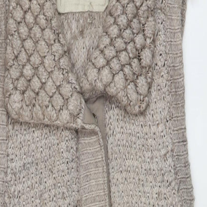 Womens UK Size 12 River Island Beige Cardigan Jumper