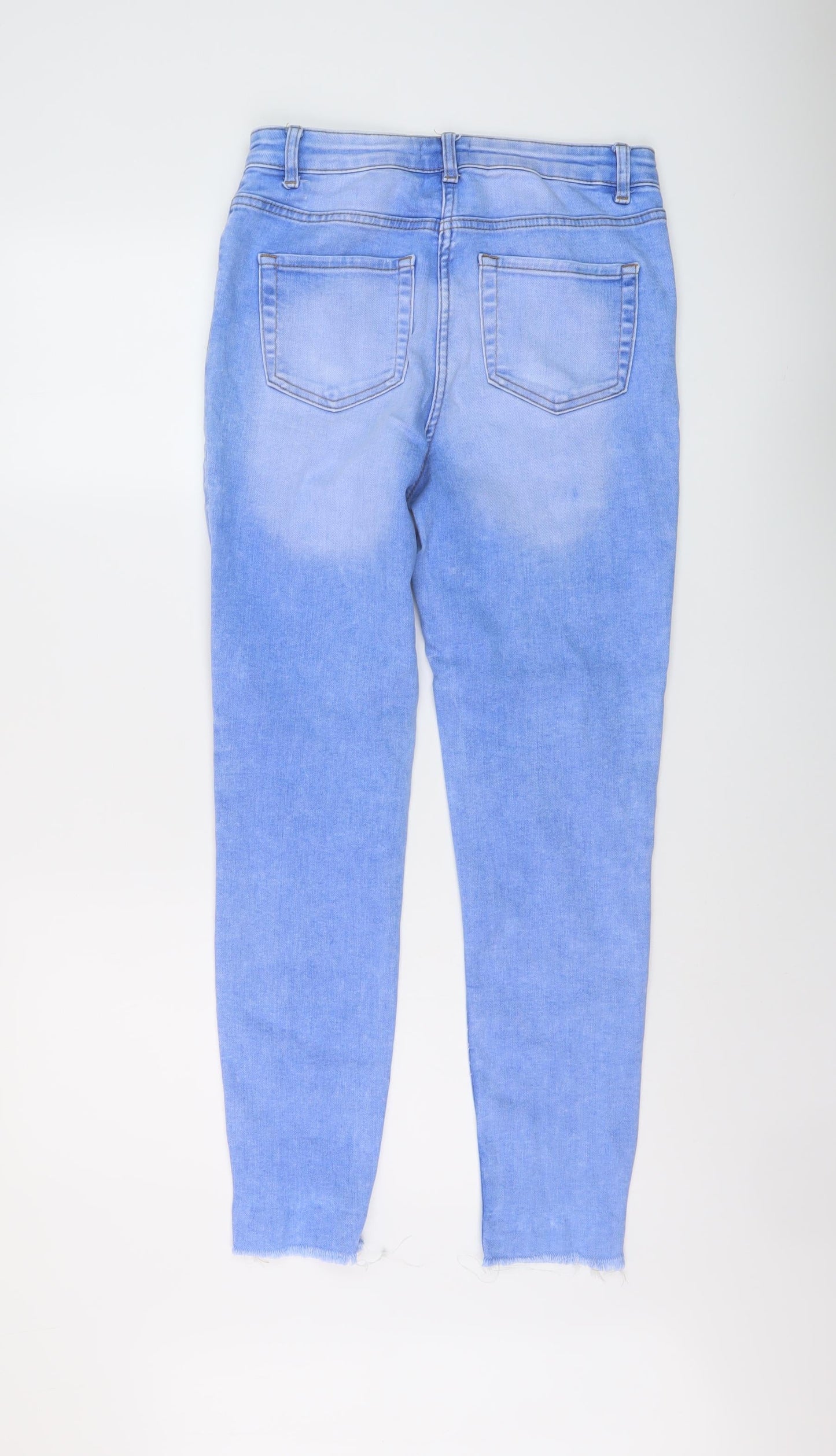 Womens UK Size 10 Papaya Regular Fit Skinny Blue Jeans