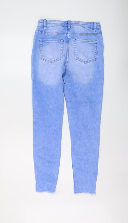 Womens UK Size 10 Papaya Regular Fit Skinny Blue Jeans