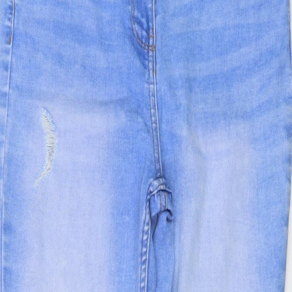 Womens UK Size 10 Papaya Regular Fit Skinny Blue Jeans