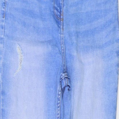 Womens UK Size 10 Papaya Regular Fit Skinny Blue Jeans