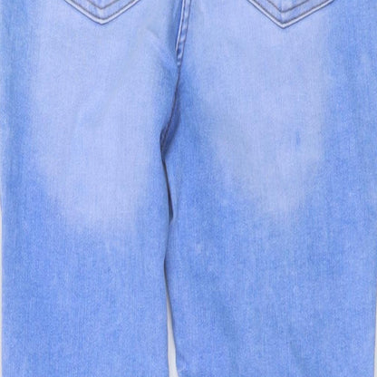 Womens UK Size 10 Papaya Regular Fit Skinny Blue Jeans