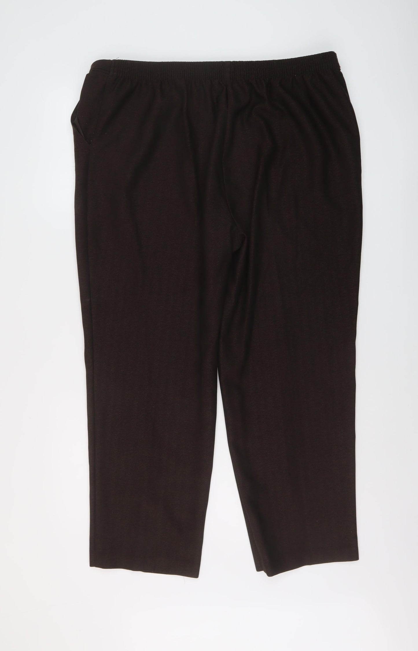 Womens UK Size 10 Marks and Spencer Regular Fit  Brown Trousers