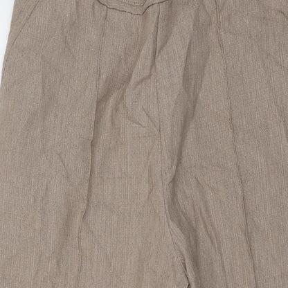 Womens UK Size 18 Marks and Spencer Regular Fit  Beige Trousers