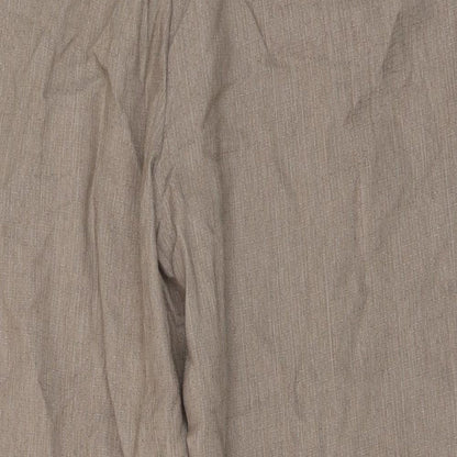 Womens UK Size 18 Marks and Spencer Regular Fit  Beige Trousers