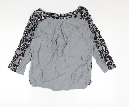 Womens UK Size 14 InWear Grey Basic Blouse