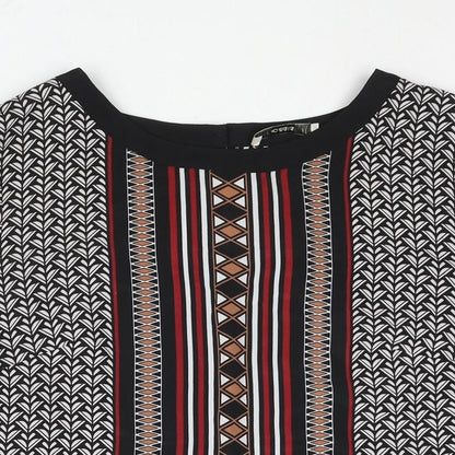 Womens UK Size L Oasis Black Basic Blouse