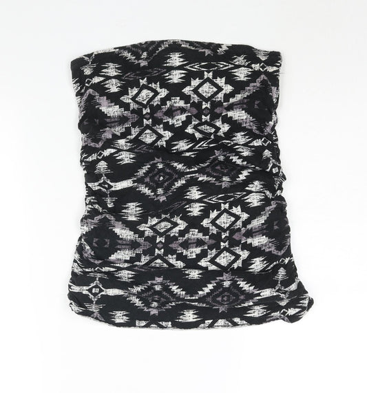 Womens UK Size M Dorothy Perkins Black Basic Blouse
