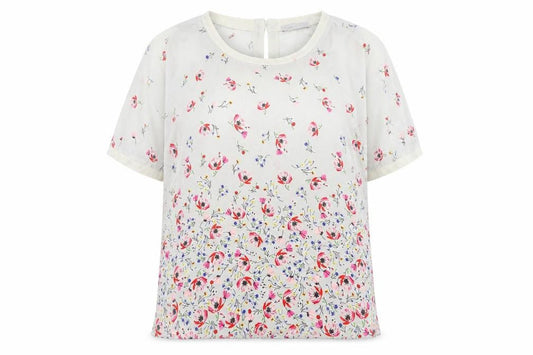 Womens UK Size 12 Per Una Grey Basic Blouse