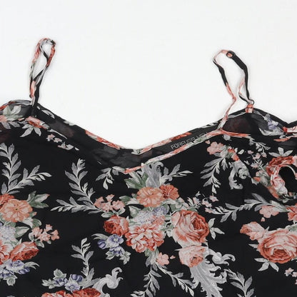 Womens UK Size 10 Forever New Black Basic Blouse