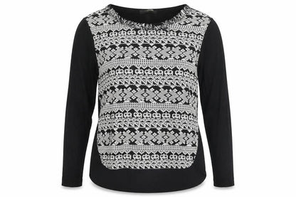 Womens UK Size L Oasis Black Basic Blouse