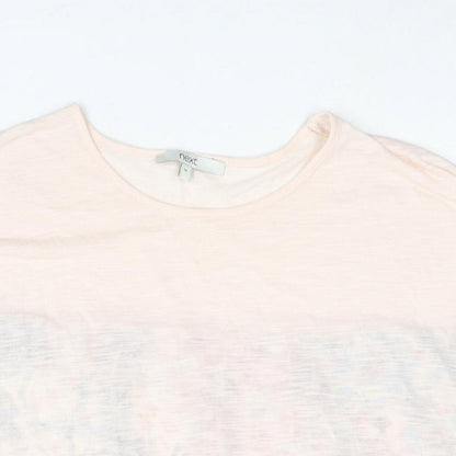 Womens UK Size 14 NEXT Pink Basic Blouse