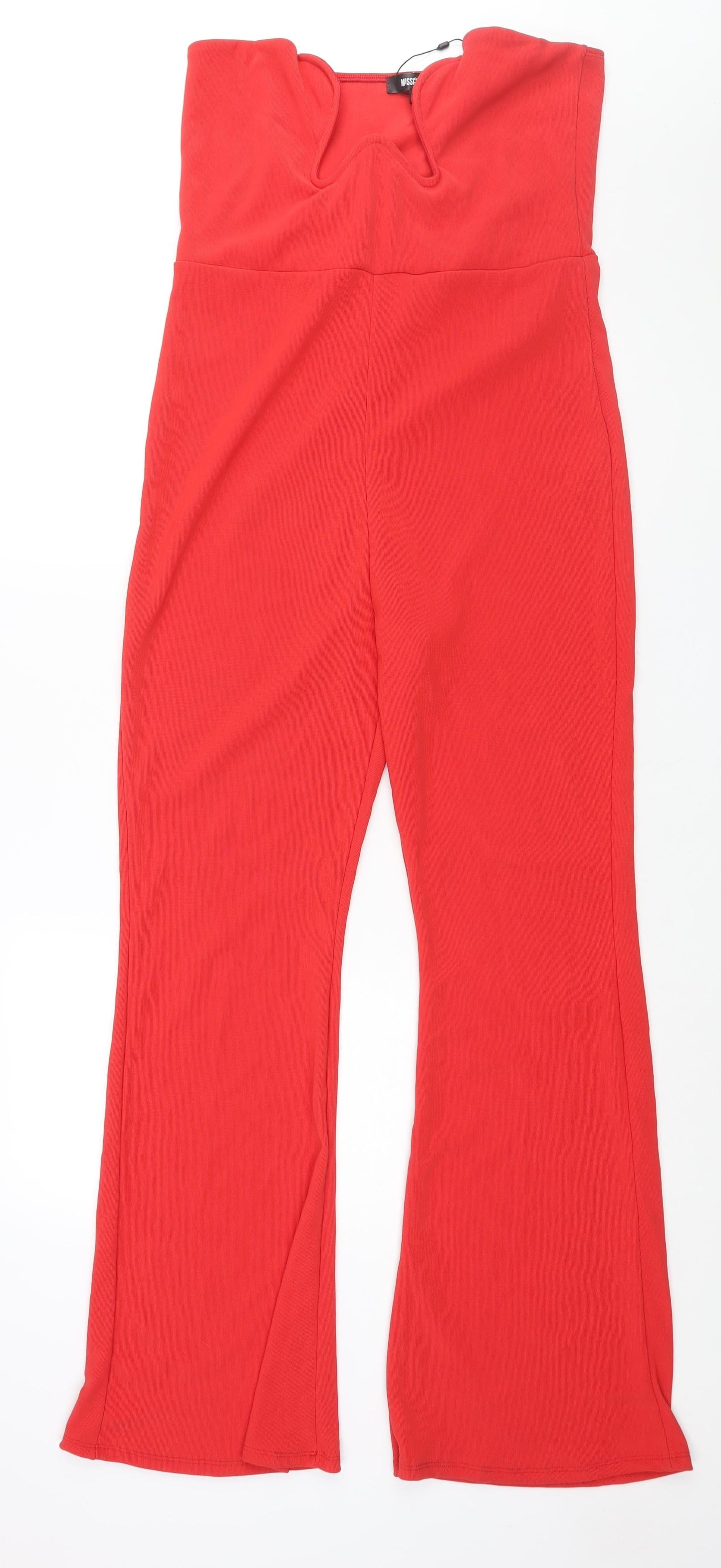 Womens UK Size 16 Missguided One-Piece Red Jumpsuit