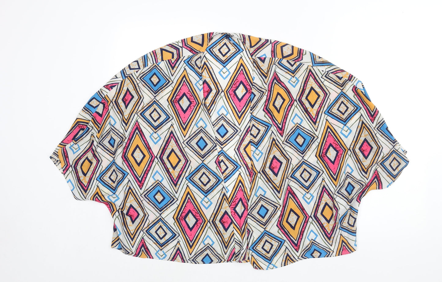 Womens UK Size 12 NEXT Multicoloured Kimono Blouse