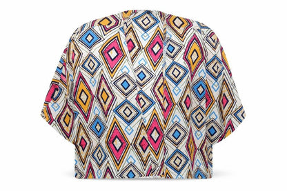 Womens UK Size 12 NEXT Multicoloured Kimono Blouse