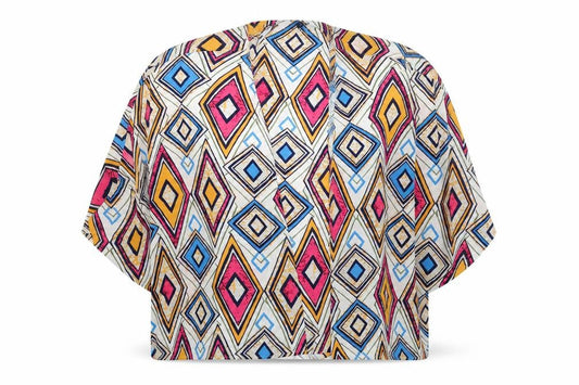 Womens UK Size 12 NEXT Multicoloured Kimono Blouse