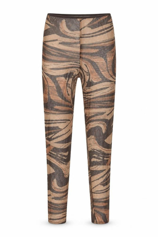 Womens UK Size 6 PRETTYLITTLETHING  Cropped Brown Leggings