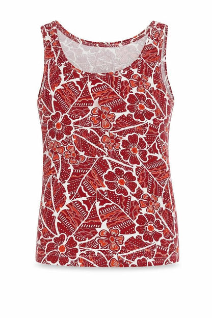 Womens UK Size 10 Debenhams Red Basic Tank