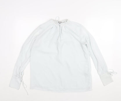 Womens UK Size XS H&M Blue Basic Blouse